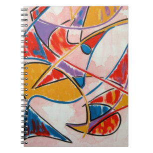 Strange Fish - Abstract Art Hand Painted Notebook