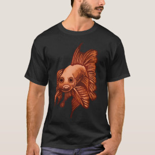 Strange fish - golden siamese fighting fish T-Shirt