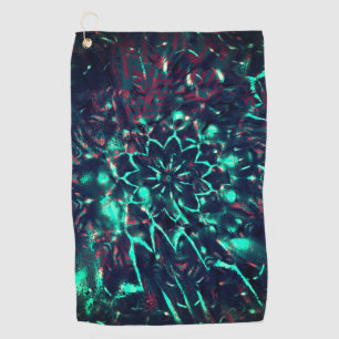 Strange flower lost in debris forest golf towel