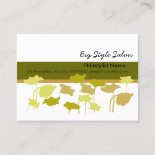 Strange Flower Row Appointment  Green    Salon Card