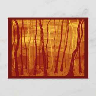 strange forest postcard