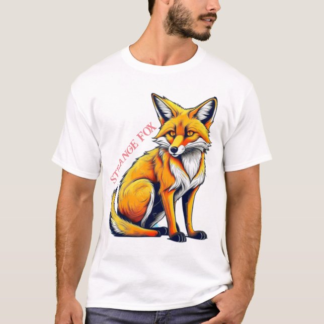 Strange fox sitting T-Shirt (Front)