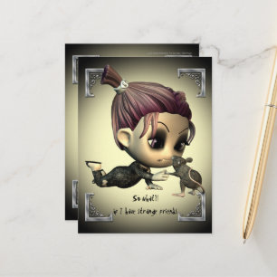Strange Friends Postcard
