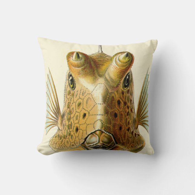 Strange Horned Fish Cushion (Front)