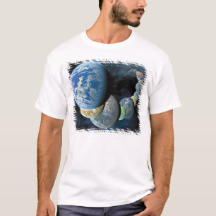 Strange New Worlds Alien Planet Montage T-Shirt