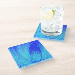 Strange Ocean  Glass Coaster