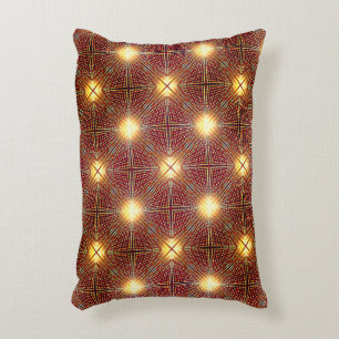 Strange repetition lines generating light circles decorative cushion