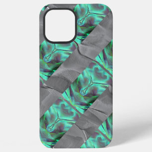 Strange scuttled satin tone, greenish to carbon th iPhone 12 pro max case