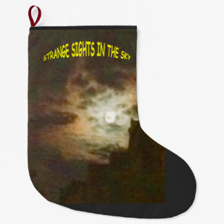 Strange Sights in the Sky Large Christmas Stocking