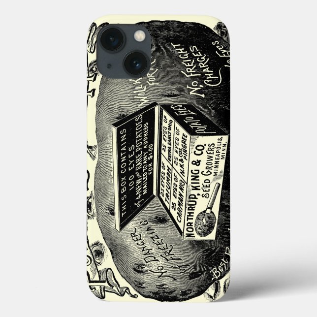 Strange vintage potato advert Case-Mate iPhone case (Back)