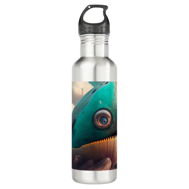 Strange Whale 710 Ml Water Bottle (Front)