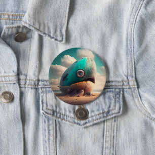 Strange Whale 7.5 Cm Round Badge