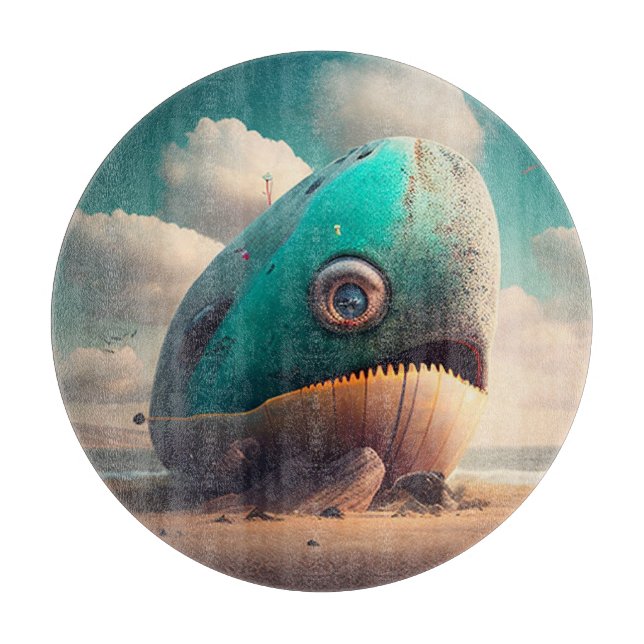 Strange Whale Cutting Board (Front)