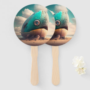 Strange Whale Hand Fan