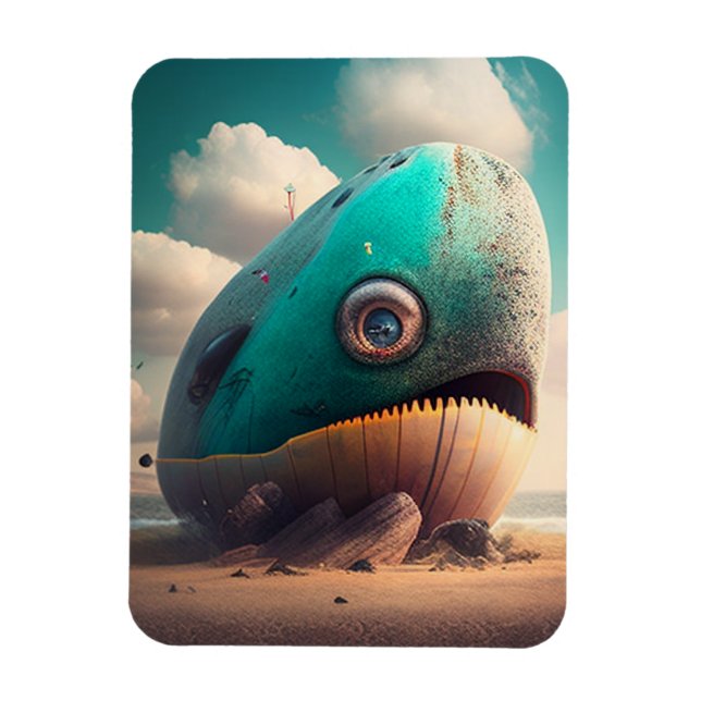 Strange Whale Magnet (Vertical)