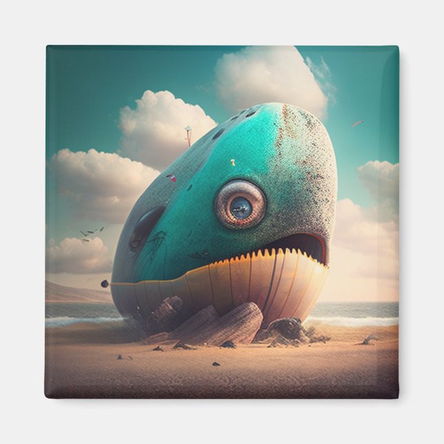 Strange Whale Magnet (Front)