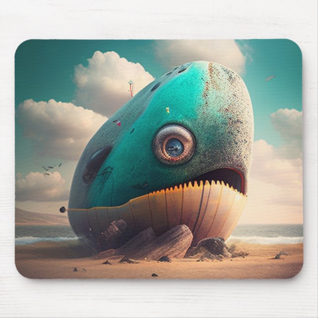 Strange Whale Mouse Pad (Front)