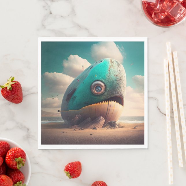 Strange Whale Napkin (Insitu)
