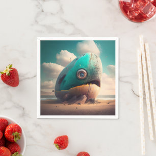 Strange Whale Napkin