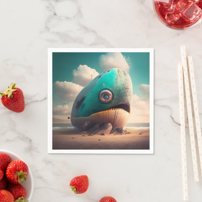 Strange Whale Napkin (Insitu)