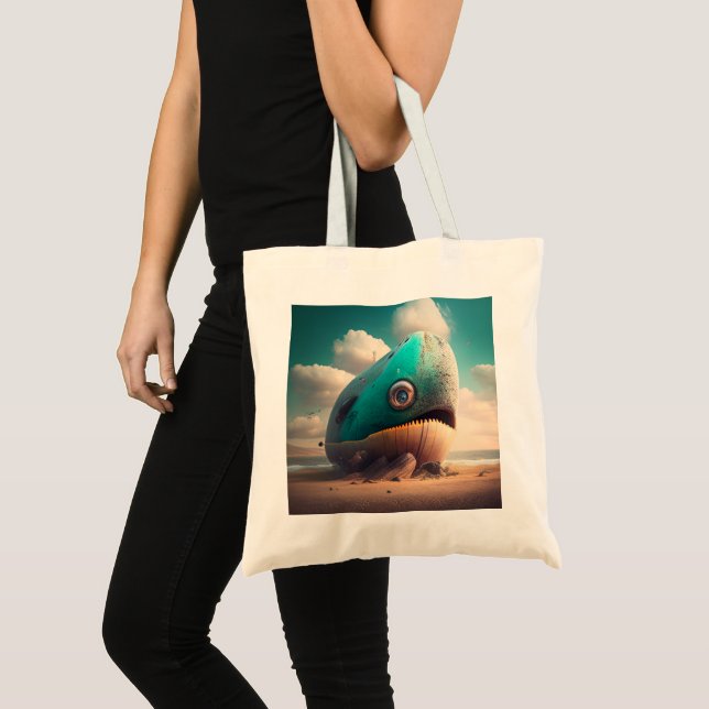 Strange Whale Tote Bag (Front (Product))