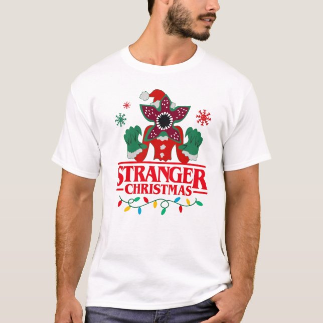 Stranger Christmas Monster from the Upside Down T-Shirt (Front)