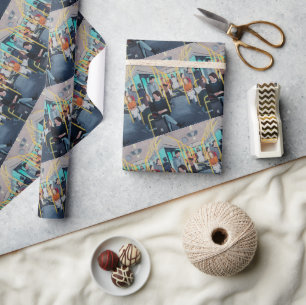 Stranger on the Bus Painting by Alfred Fox Wrapping Paper
