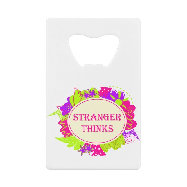 Stranger thinks quote in 80s tv show style (Front)