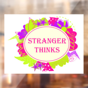 Stranger thinks quote in 80s tv show style