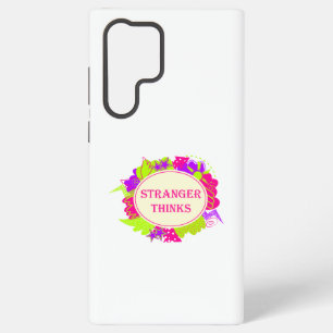 Stranger thinks quote in 80s tv show style samsung galaxy case
