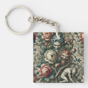 Strangers in the Park at Night – Gothic Victorian Key Ring
