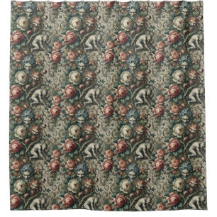 Strangers in the Park at Night – Gothic Victorian Shower Curtain