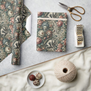 Strangers in the Park at Night – Gothic Victorian Wrapping Paper