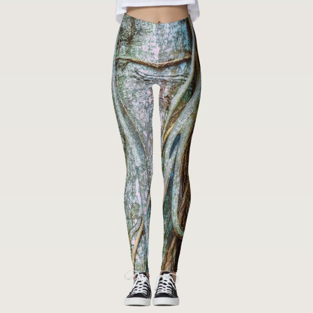 Strangler Fig Abstract Leggings (Front)