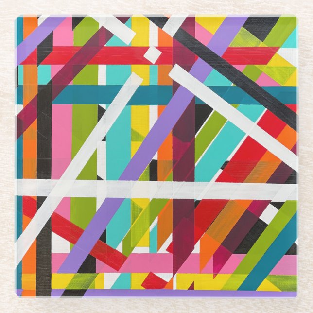 Strapped Glass Coaster (Front)