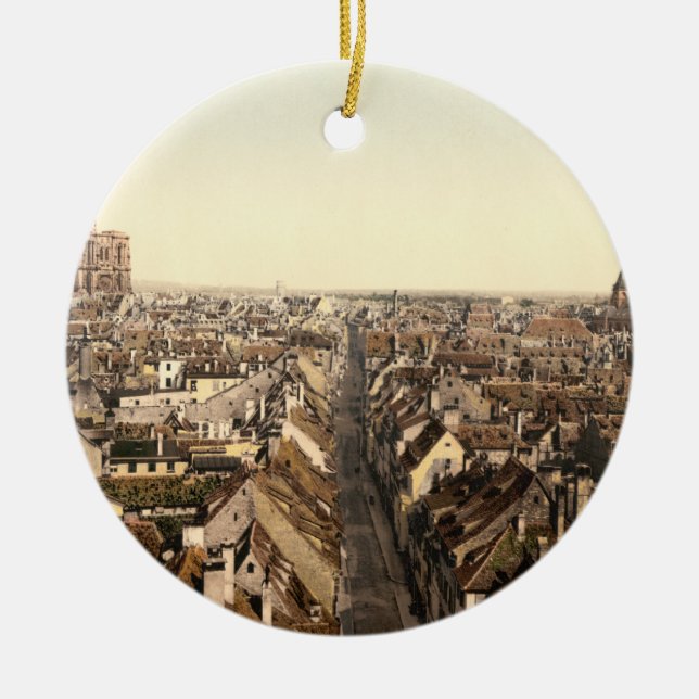 Strasbourg, Alsace, France Ceramic Ornament (Front)