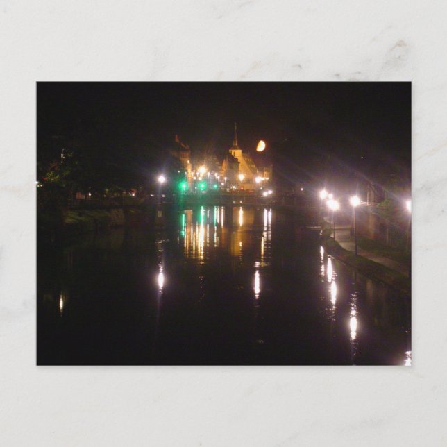 Strasbourg by night postcard (Front)