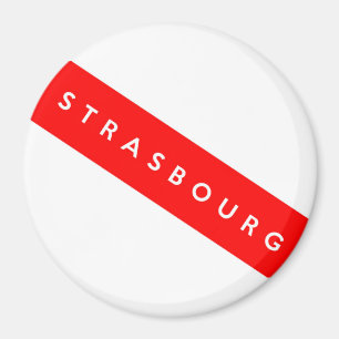 strasbourg city france country flag text name magnet