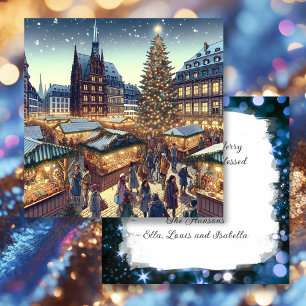 Strasbourg, France   Personalised Christmas Holiday Card