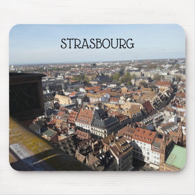 Strasbourg France View From Cathedral Mouse Pad (Front)