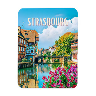 Strasbourg Photo Vintage  Magnet