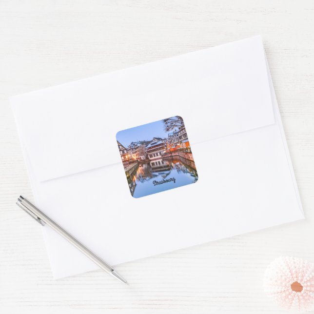 Strasbourg Square Sticker (Envelope)