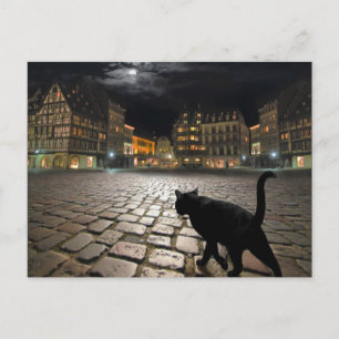 Strasbourg's night postcard