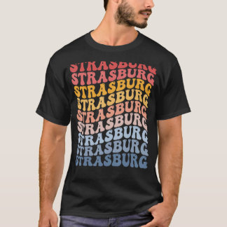Strasburg City Groovy Retro T-Shirt