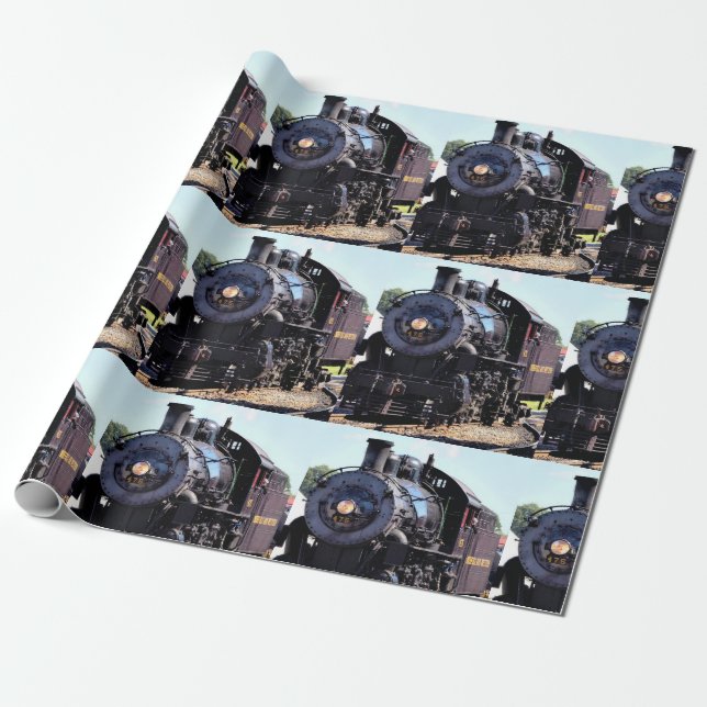 Strasburg Train Wrapping Paper (Unrolled)