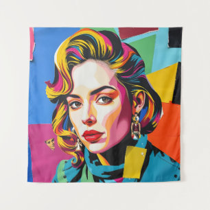“Strasha” - Gloss Pop Collage Dream Tapestry