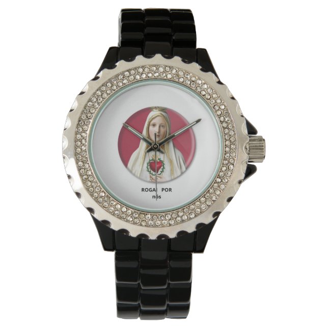STRASS NS FATIMA LOGO WATCH (Front)