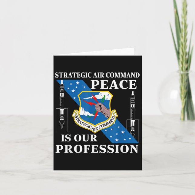 Strategic Air Command Usaf Cold War Peace Is Our P Card (Front)