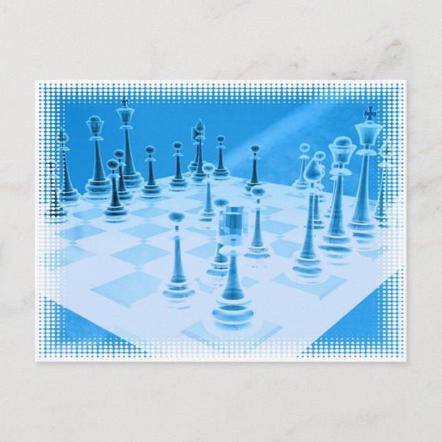 Strategic Chess Play Postcard (Front)