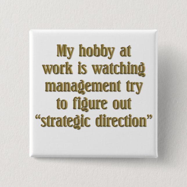 Strategic Direction 15 Cm Square Badge (Front)
